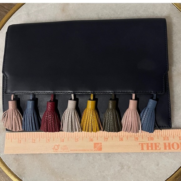 Rebecca Minkoff Clutch Crossbody Tassel Detail Evening Bag - Picture 9 of 10